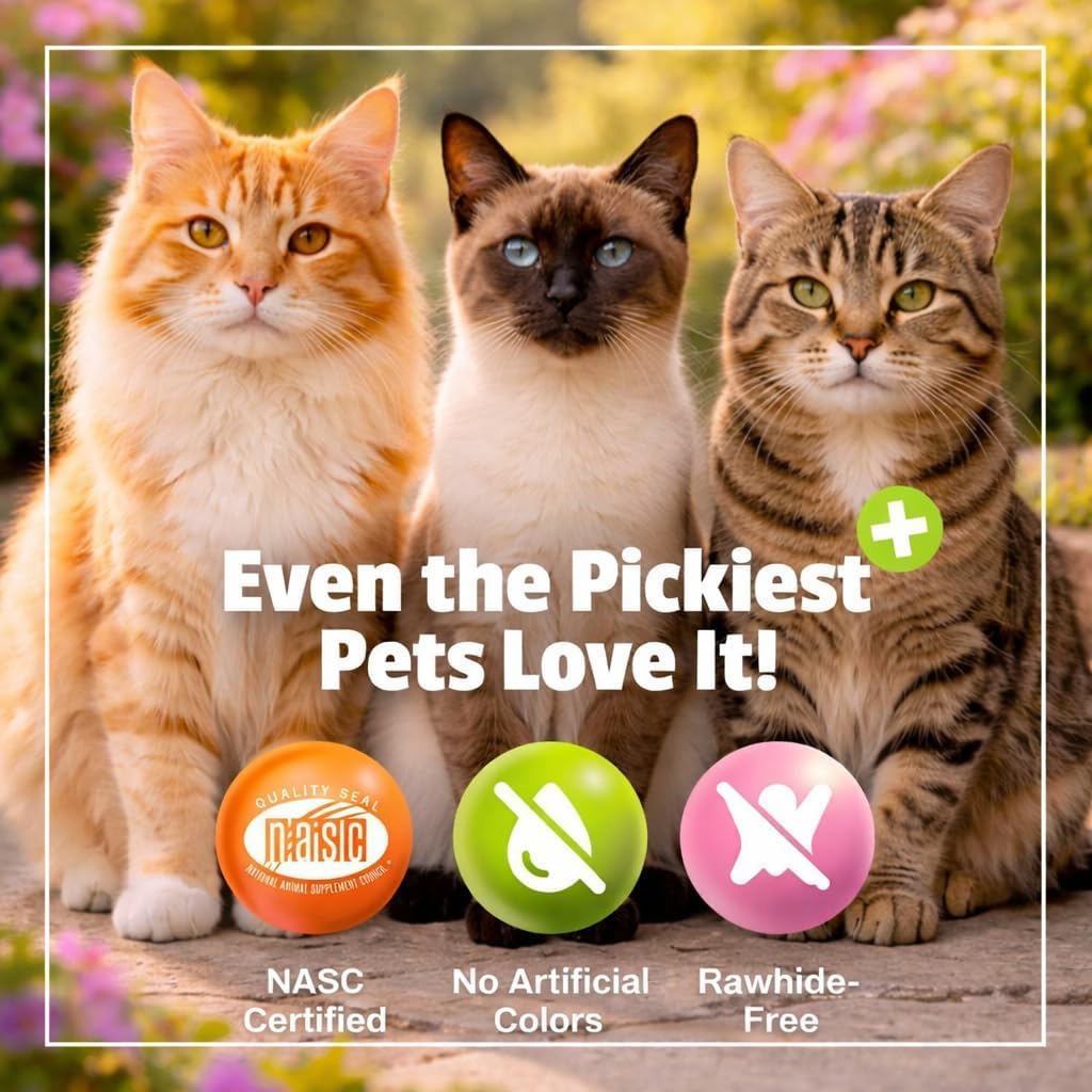 Pet Naturals Calming Chews for Cats, 30 Chews - Behavioral Support and Anxiety Relief for Travel, Boarding, Vet Visits and High Stress Situations