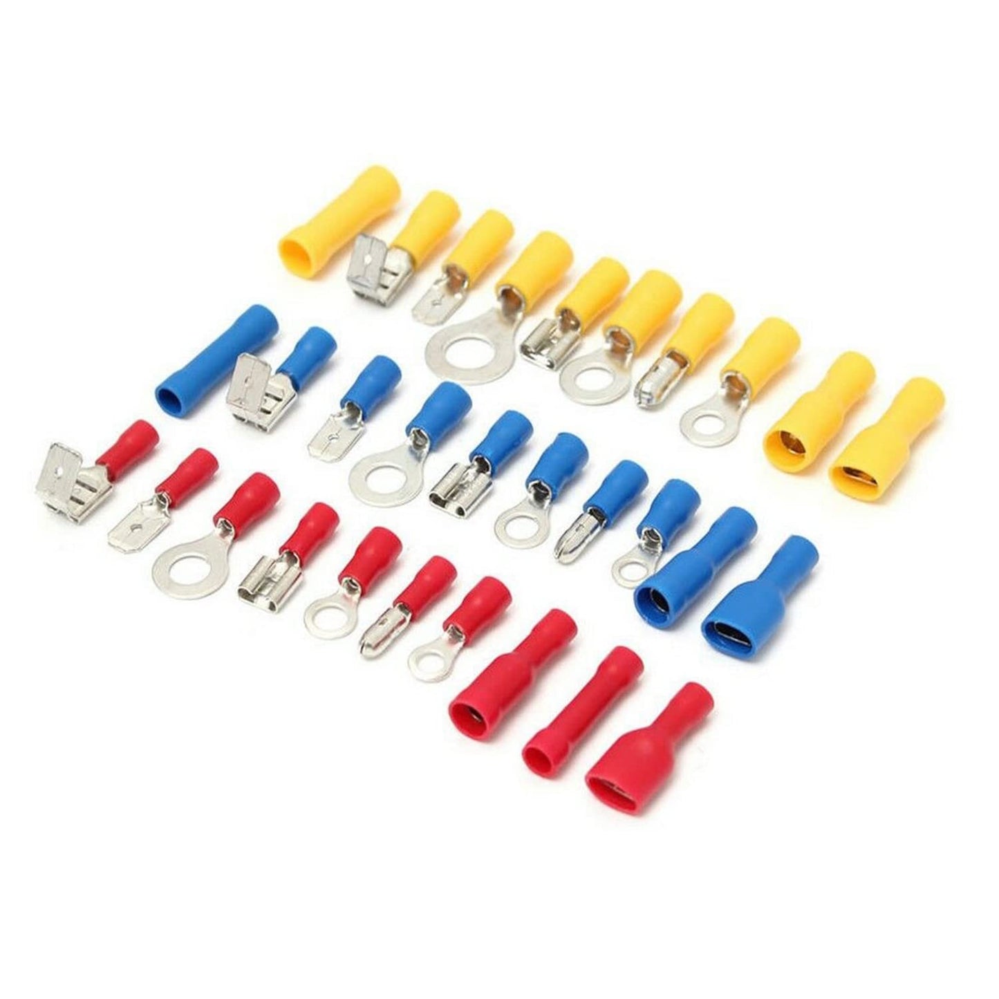 720PCS Crimp Connectors Male and Female Assorted Insulated Crimp Terminals Electrical Connectors Electrical Terminals Ring Fork Wire Connectors