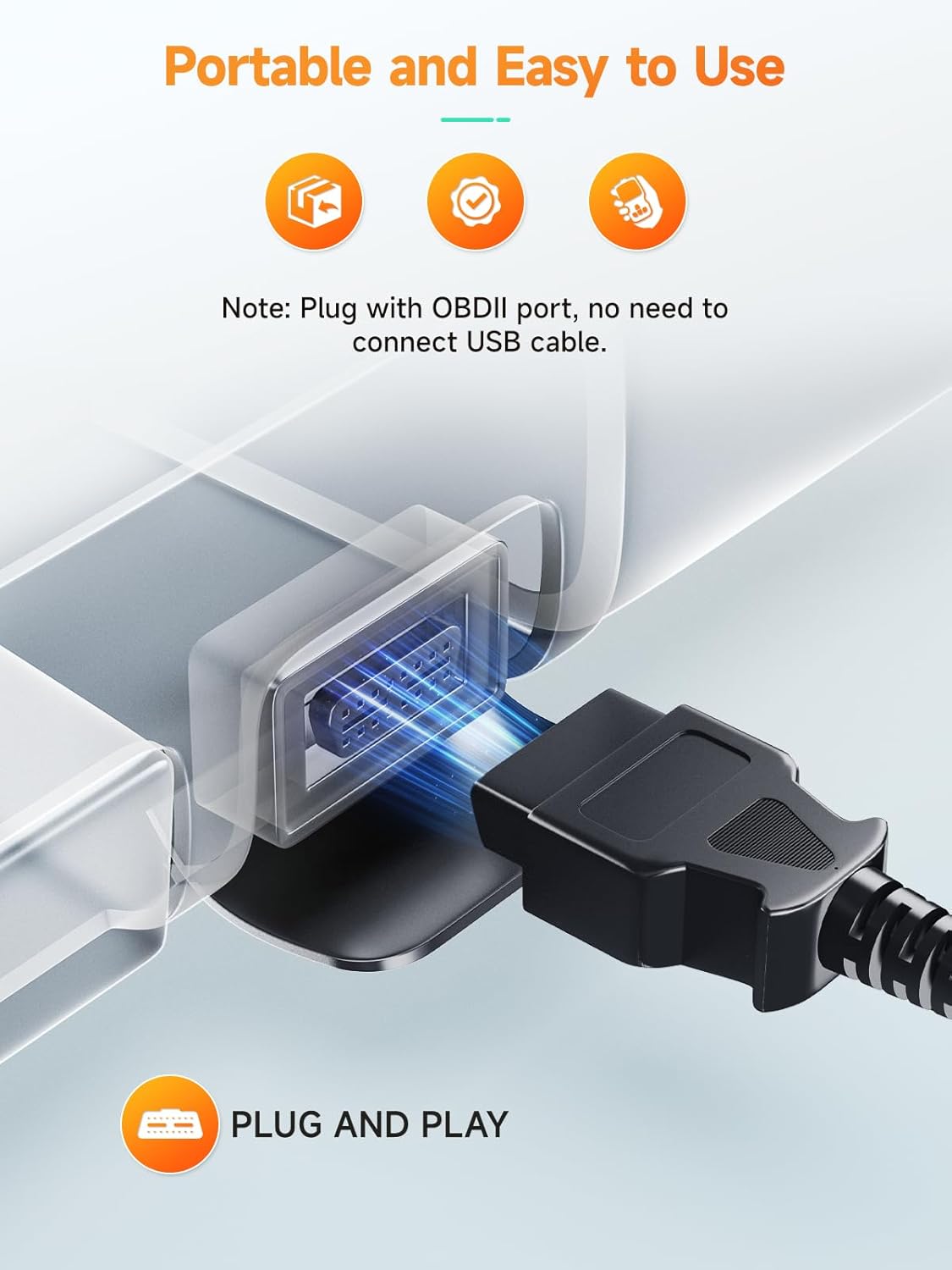 ANCEL AD410 Enhanced OBD2 Scanner Live Data Car Code Reader Clear Fault Codes Instantly, Automotive OBD 2 Fault Diagnostic Scan Tool for All OBDII Vehicles 1996+, Black/Yellow