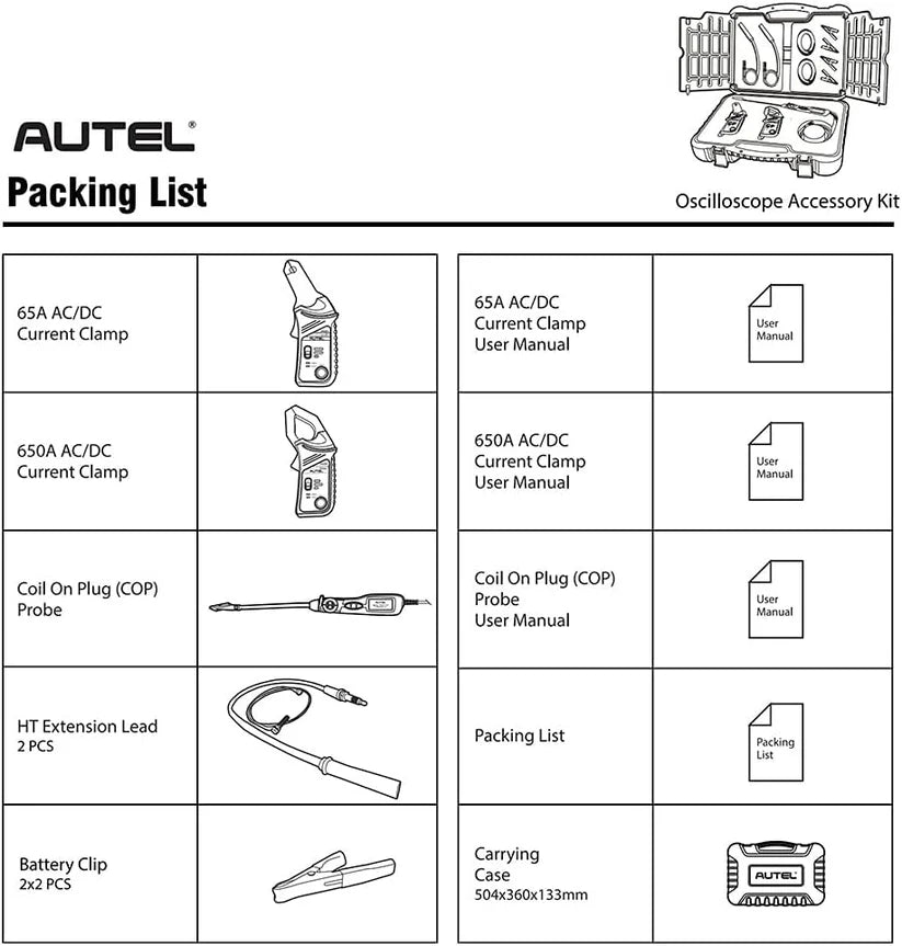 Autel MaxiSys MSOAK oscilloscope accessory kit
