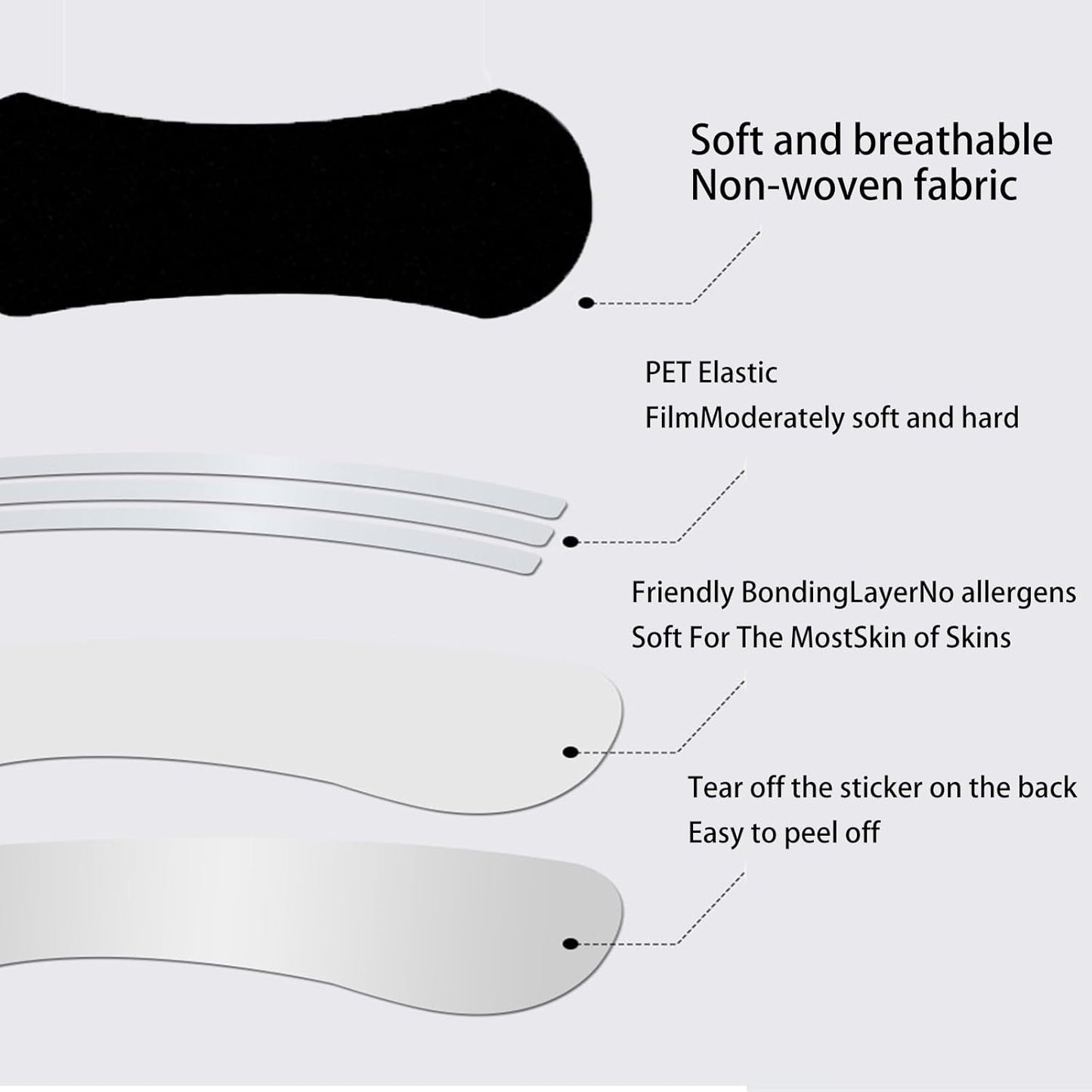 Nose Strips, Nasal Strips for Sleeping (60 Count) - Anti Snoring Nose Strips for Breathing for Sleeping Stop Snoring Aids for Men Women Nose Breathing Strips, Reduce Snoring, Improve Sleep Quality
