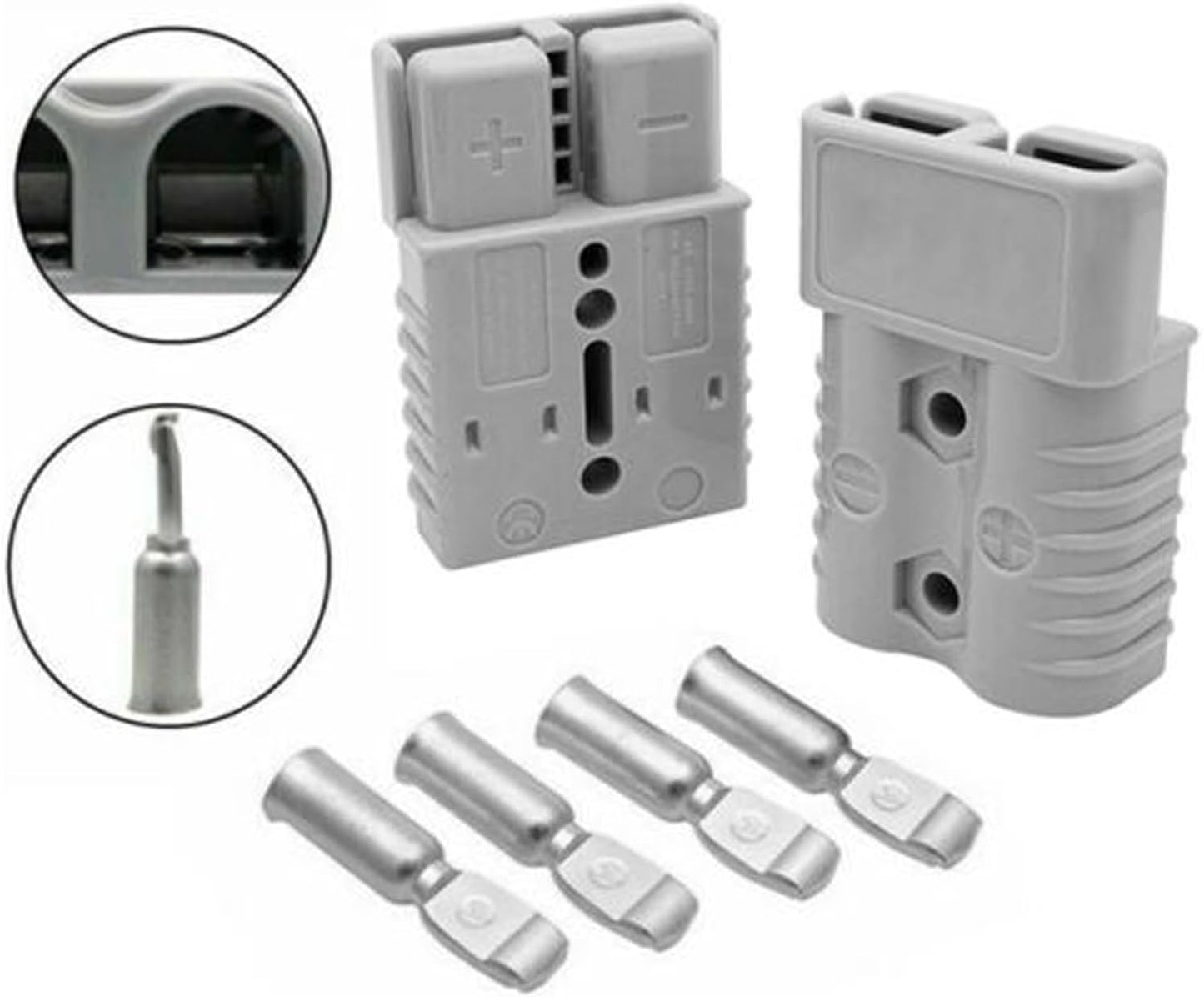 Yotsuba 10Pcs Anderson Style Plug Connectors 50 AMP 12-24V 6AWG DC Power SP