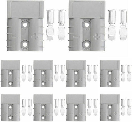 Yotsuba 10Pcs Anderson Style Plug Connectors 50 AMP 12-24V 6AWG DC Power SP