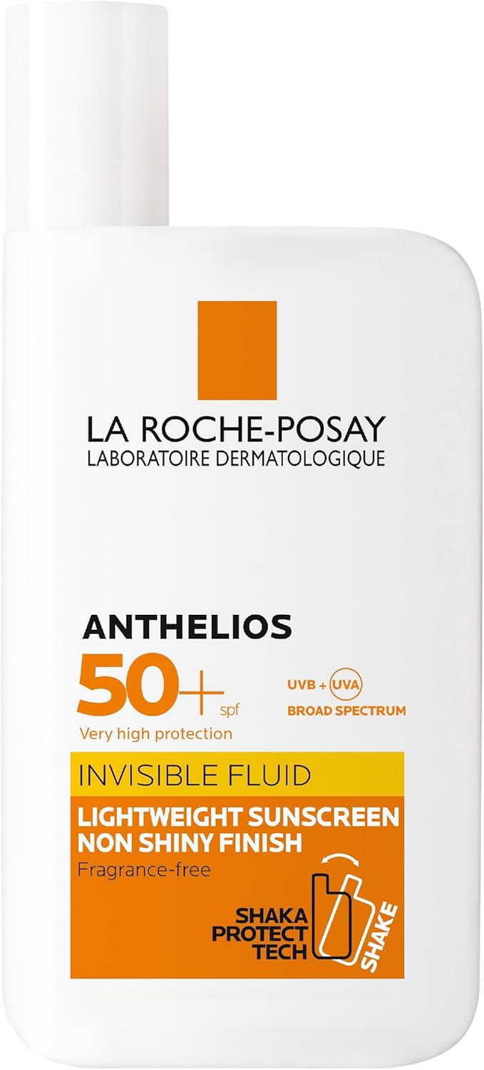 La Roche-Posay Sunscreen Lotion, Ultra-Light Fluid, Water Resistant, Invisible Fluid With SPF 50+, Non-Perfumed, Anthelios XL, 50ml