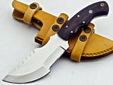 Outdoor Camping Straight Multi-purpose Wilderness Survival Knife High Hardness Portable Fixed Blade Knives (Tracker Knife-6)