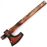 High Quality Stainless Steel 440c Blade Wood Handle Hatchet Axe Outdoor Hand Forged Camping Axe With Protected Cover (Tomahawk Axe-32)