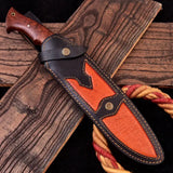 Custom Handmade Stainless steel High Polished 15 Inch Bowie Knife- Perfect Grip With Premium Sheath (Bowie Knife-19)