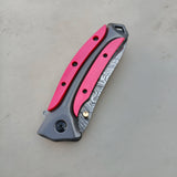 Handmade Damascus Steel Folding Knife Pocket Knives for Camping, Hiking Inner Lock Folding Knife (Folding Knife-2)
