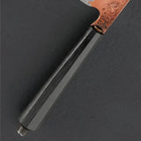 Vegetable Chef Kitchen Cleaver Knife Carbon Steel San Mai Butcher Knife With Wood Handle For Kitchen Uses. (Nakiri Knife-75)