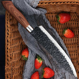 Professional High Quality Custom Handmade High Carbon Steel Chef Knife With Pure Leather Sheath  (Chef Knife-96)