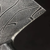 Customized Chef Cleaver Stainless Steel Cleaver Etching On Blade Cleaver Butcher Knife With Ebony Wood Handle For Kitchen Uses. (Nakiri Knife-80)