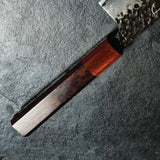 Handmade High Carbon Steel Handforged on Blade Kitchen Japanese Chef Knife With Premium Leather Sheath (Chef Knife-109)