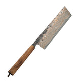 Sharpening Cleaver Handmade Damascus Steel Cleaver Butcher Knife With Resin Handle for Kitchen Vegetables & Meat. (Nakiri Knife-83)