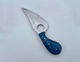 High Quality D2 Stainless Steel Skinning Knife Damascus Steel Finger Support Gut Hook Blades Kitchen Chef Usage Hunter Knife (Skinner Knife-8)
