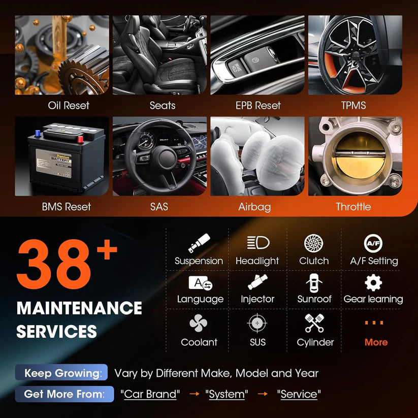OTOFIX D1 Lite Bidirectional Scan Tool, 2 years free update, 38+ services, All system diagnostics
