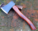 High Quality Industrial Grade Carbon Steel Blade Wood Handle Hatchet Axe Hand Forged Outdoor Camping Tool with Protective Cover (Tomahawk Axe-69)