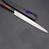 Handmade Custom Kitchen Chef Knife Beautiful D2 Steel 14 Inches Blade with Leather Sheath Damascus Style Santoku Type Iron Material (Chef Knife-140)