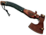 High Quality Carbon Steel Blade Wood Handle Hatchet Axe Outdoor Hand Forged Camping Axe With Protected Cover (Tomahawk Axe-78)