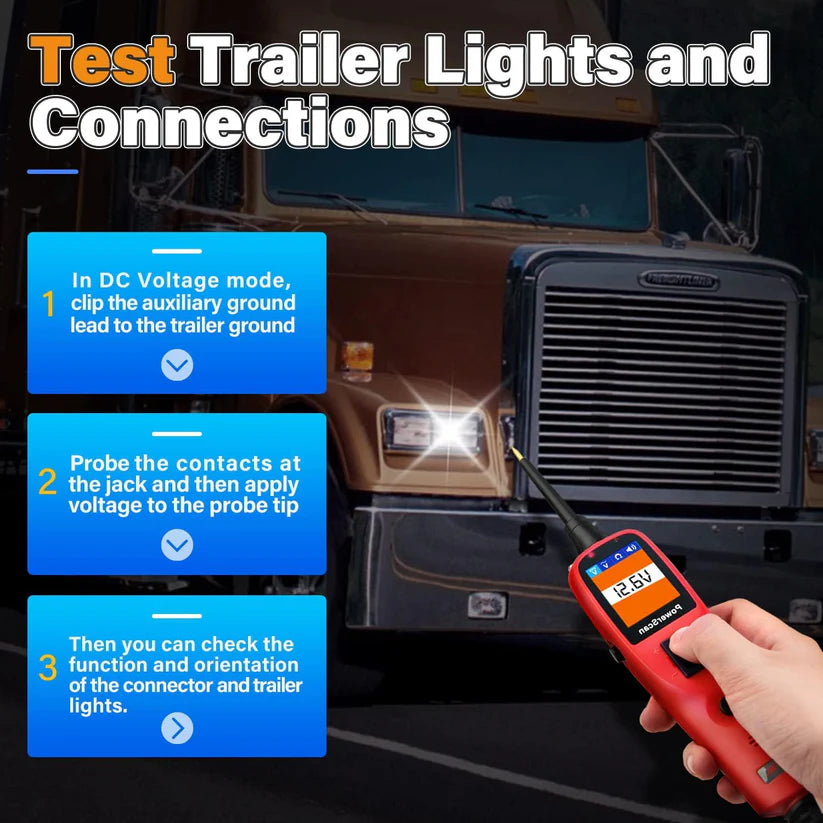 Autel PowerScan PS100 Automotive Circuit Tester, Universal 12V 24V Power Circuit Probe Tool