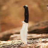 Handmade Stainless Steel tracker Knife with Micarta Sheet Handle and Fine Leather Sheath Bush Craft Survival Tracker Knives (Tracker Knife-15)