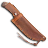 Best Bowie Knife – Custom Handmade Carbon Steel Bowie Knife with Wood Handle, Perfect Grip, and Premium Leather Sheath, 2-Inch Blade Width, 8-Inch Blade Length (Bowie Knife-4)