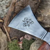 Mammen Hatchet Beautifully Crafted Rose Wood Handle Accessory Industrial Grade Perfect Gift for Campers (Tomahawk Axe-11)