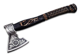 Custom Handmade D2 Steel Hunting Hand Forged Camping Axe Outdoor Single Head axe with Rose Wood Handle (Tomahawk Axe-76)