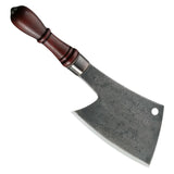 Custom Handmade cleaver Carbon Steel Chef Kitchen Knife Butcher Knife With Rose Wood Handle For Kitchen Uses. (Nakiri Knife-77)