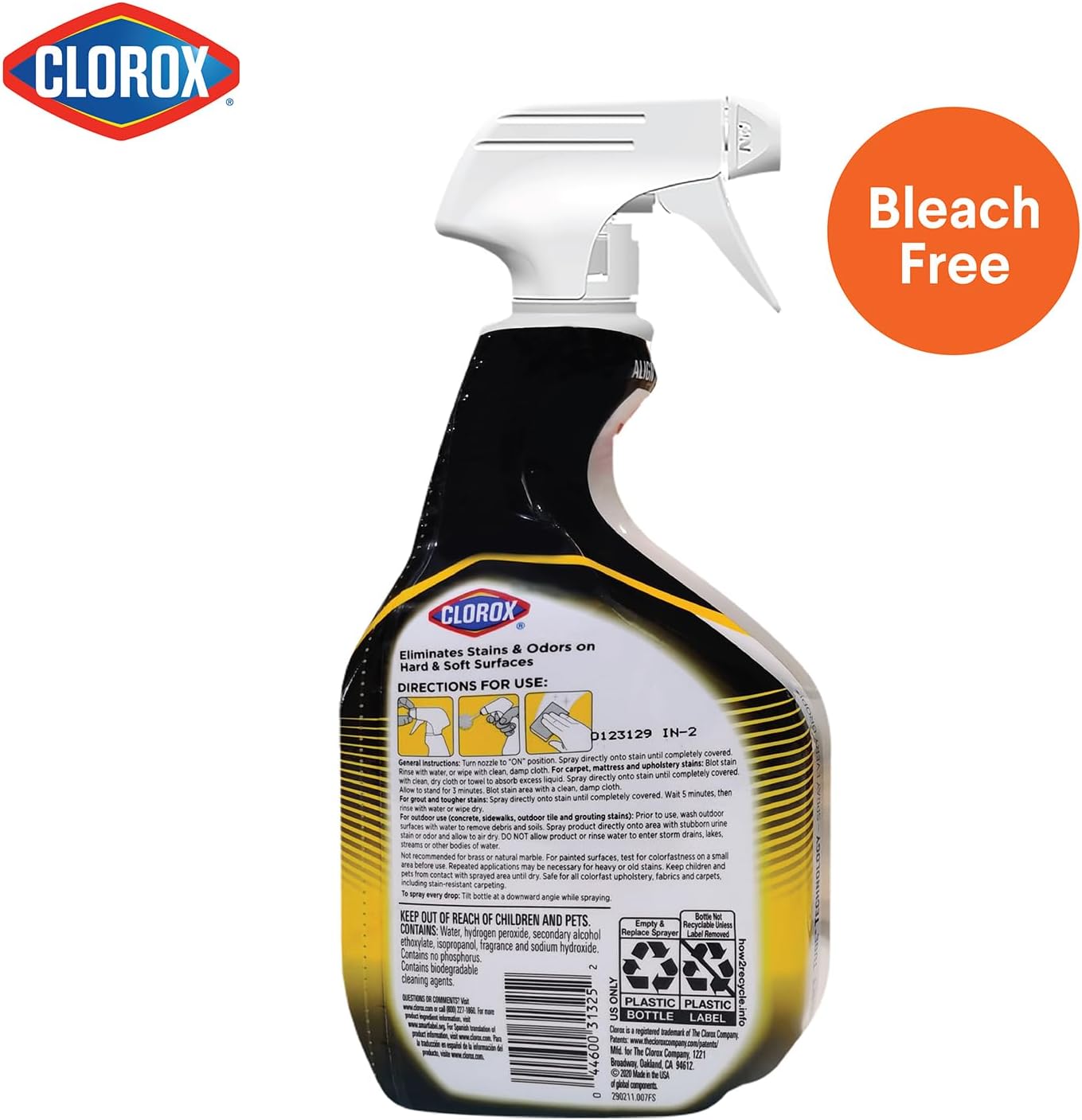 Clorox Urine Remover for Stains and Odours, Spray Bottle, 946mL