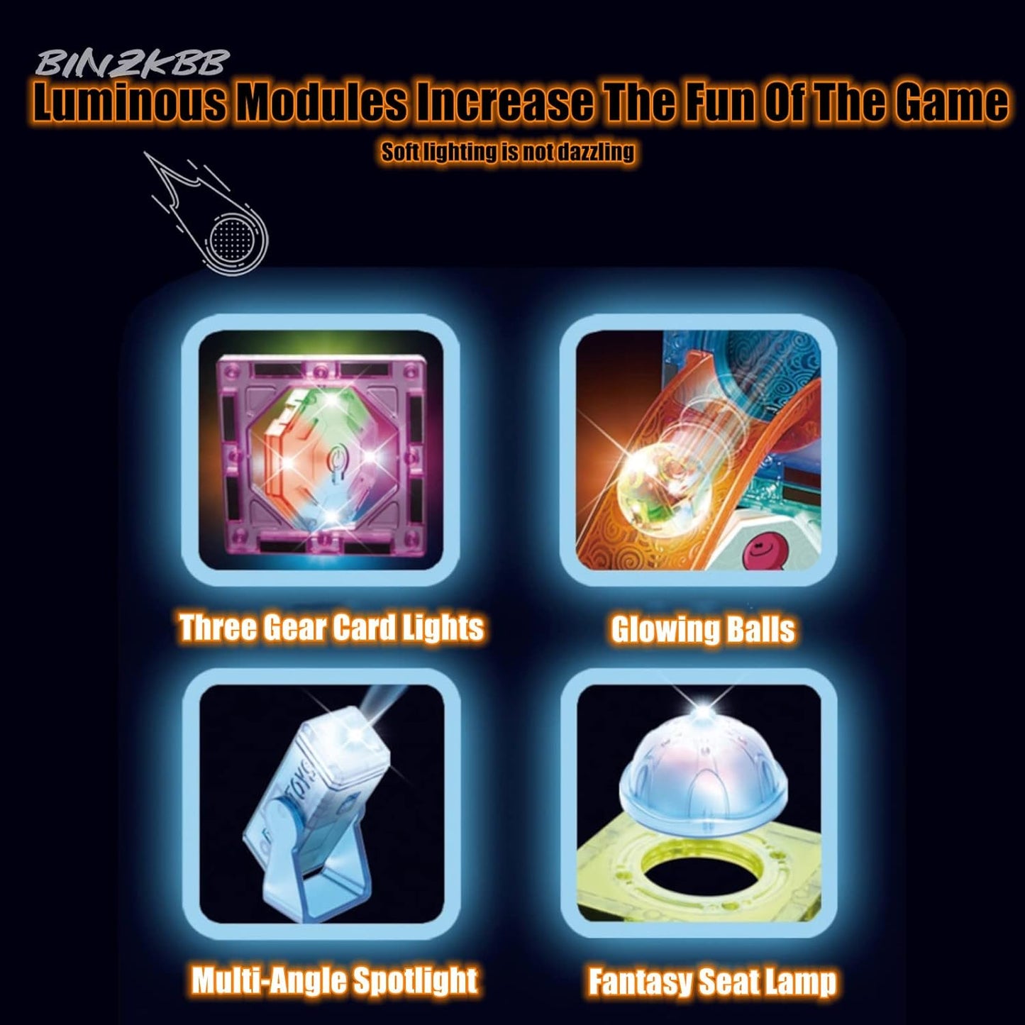 Light Magnetic Tiles Building Blocks for Kids,3D Clear Educational STEM Building Toys,Magnetic Marble Run Blocks Toys for Kids Ages 3 4 5 6 7 8 10+Year Old Boys Girls Creative Gift(110 PCS)