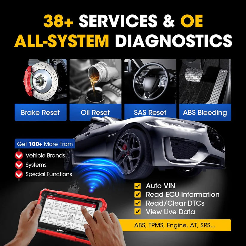 LAUNCH X431 PROS Elite Two-Way Scan Tool, 38+ Services, ECU Coding, Full System Diagnostic Scanner