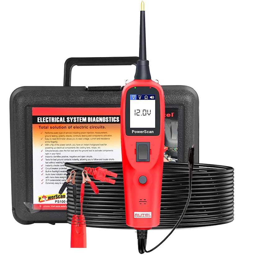 Autel PowerScan PS100 Automotive Circuit Tester, Universal 12V 24V Power Circuit Probe Tool