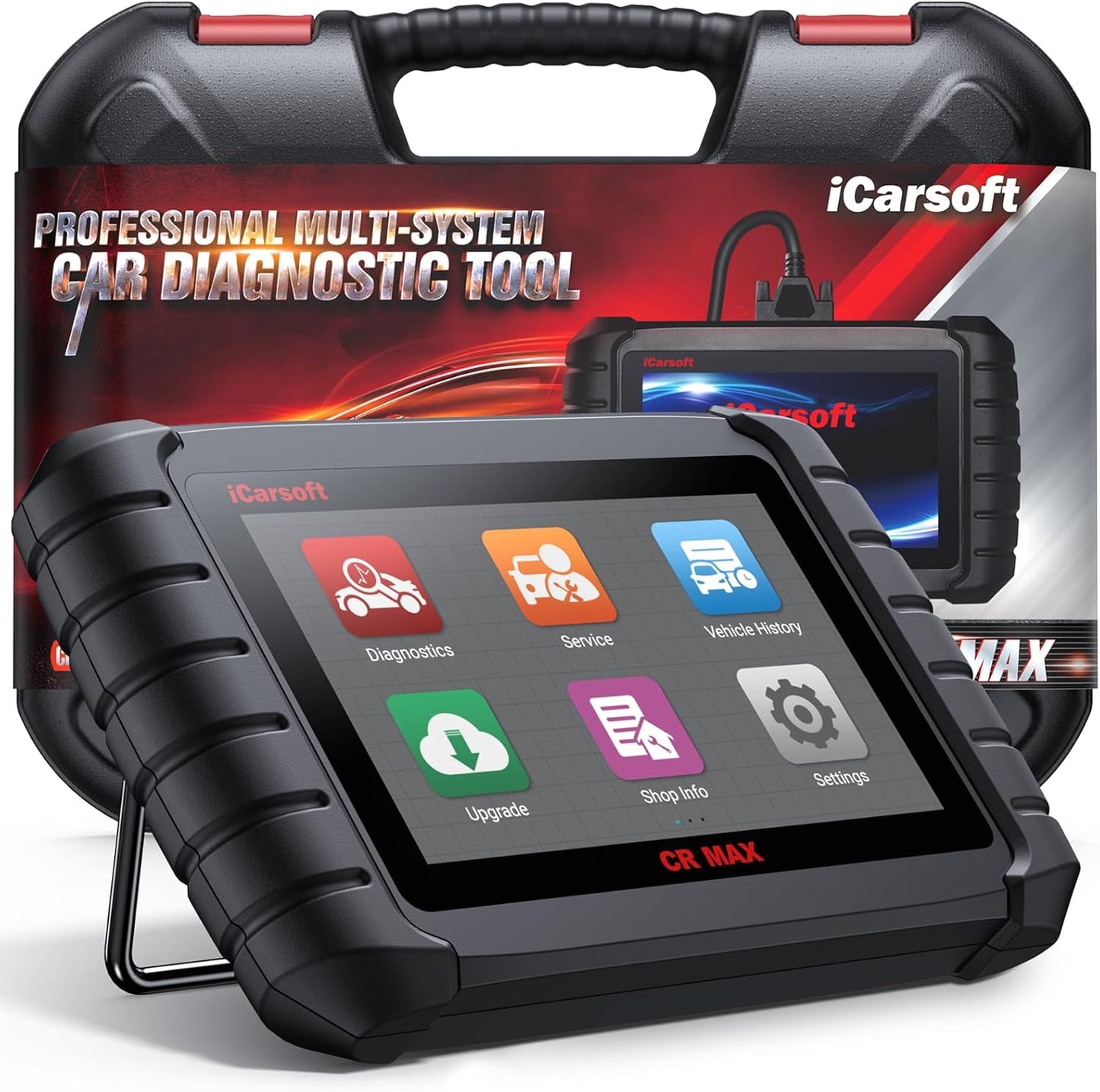 iCarsoft CR MAX 2026 Ver Bidirectional Scan Tool All System Diagnosis 49+ Services 47+ Special Functions Full Active Test OBD2 Scanner Diagnostic Tool Car Code Reader ECU Coding CAN FD Free Update