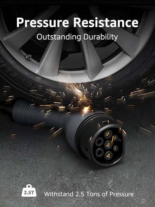 bokman Type 2 Charging Cable, Mode 3 | 32A | 22KW | 3 Phase | 5 Meter, Electric Vehicle Car Type 2 to Type 2 Fast Charging Cable