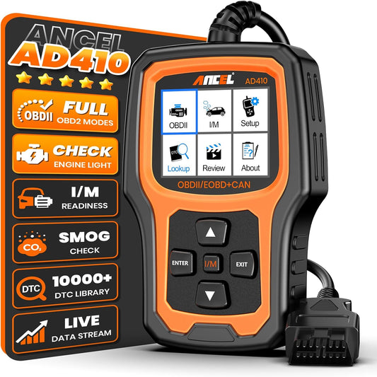 Enhanced OBD2 Scanner Live Data Car Code Reader Clear Fault Codes Instantly, Automotive OBD 2 Fault Diagnostic Scan Tool for All OBDII Vehicles 1996+, Black/Yellow