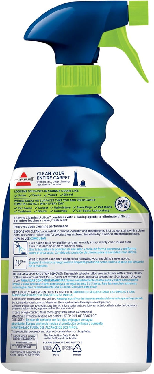 BISSELL Pet Stain Pretreat Spray for Carpet & Upholstery, 650ml