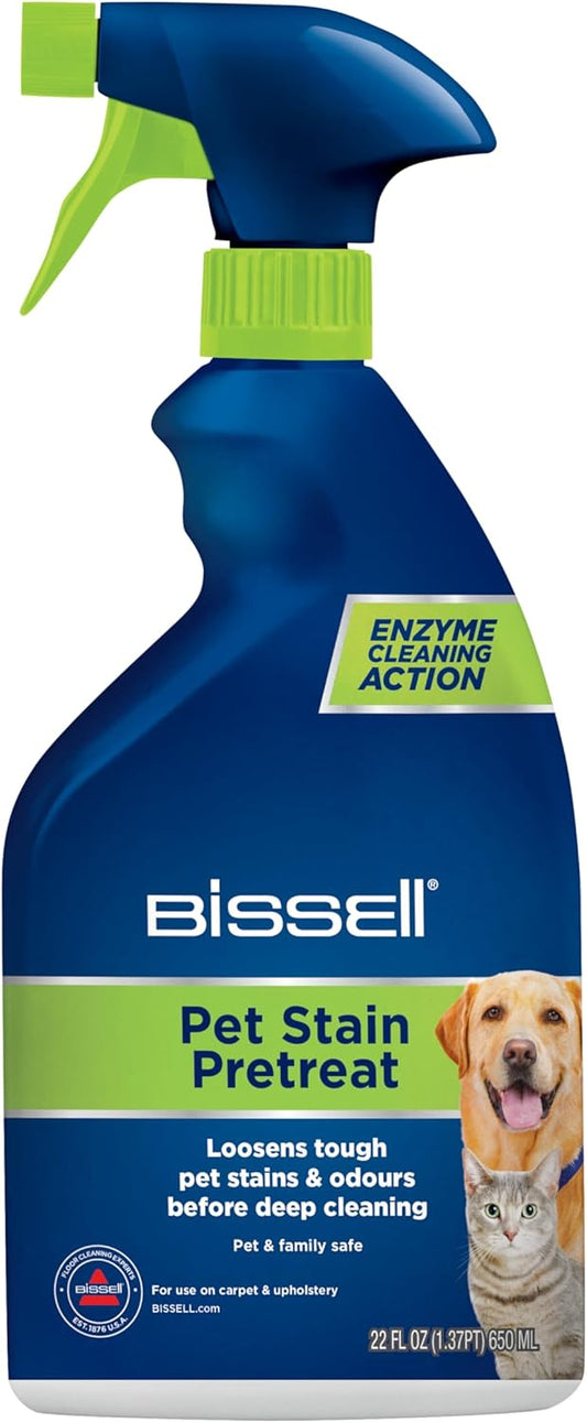 BISSELL Pet Stain Pretreat Spray for Carpet & Upholstery, 650ml