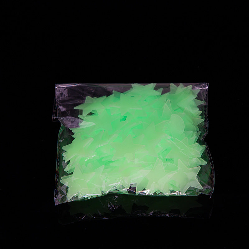 3Pcs 3d Three-dimensional Wall Stickers Decoration Starry Sky 3cm/100pcs Luminous Stars Stickers Three-dimensional Wall Stickers Fluorescent Stars Stickers