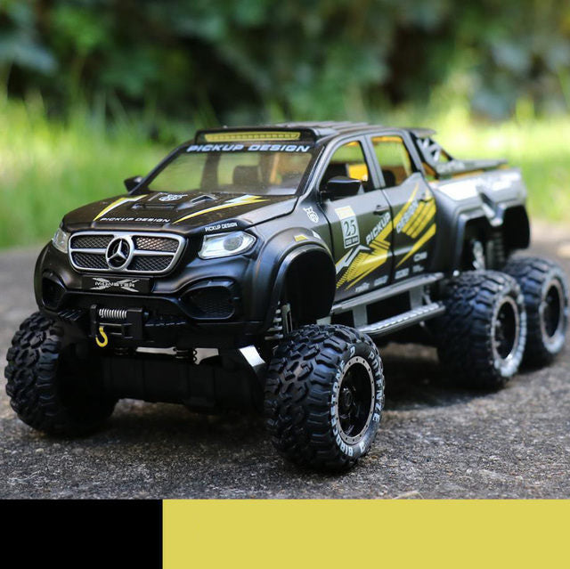 Multi-door Can Open Six-wheel Belt Shock Absorber Model Pull-back Car