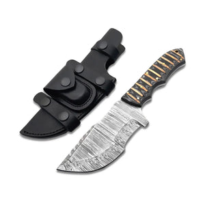 New Arrival High Carbon Damascus Steel Tracker Knife Modern Design Outdoor Survival Hunting Camping Knives Wood Handle (Tracker Knife-9)