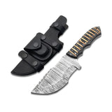 New Arrival High Carbon Damascus Steel Tracker Knife Modern Design Outdoor Survival Hunting Camping Knives Wood Handle (Tracker Knife-9)
