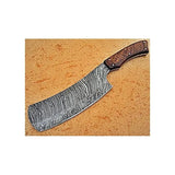 High Quality Customized Full Tang Damascus Steel Nakiri Butcher Knife with Leather Sheath Chef Kitchen Cleaver (Nakiri Knife-1)