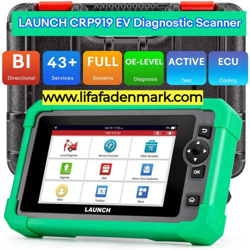 LAUNCH X431 CRP919 EV Diagnostic Scanner for Electric Vehicles Support for New Energy Vehicles CAN FD, DoIP, Action Test