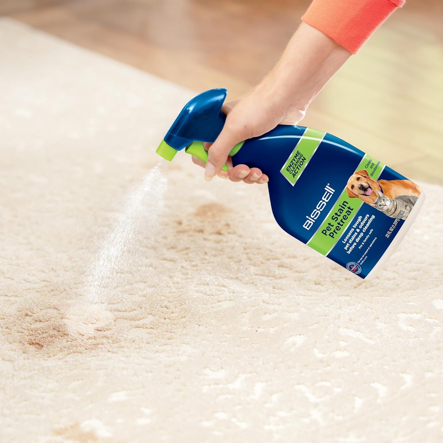 BISSELL Pet Stain Pretreat Spray for Carpet & Upholstery, 650ml