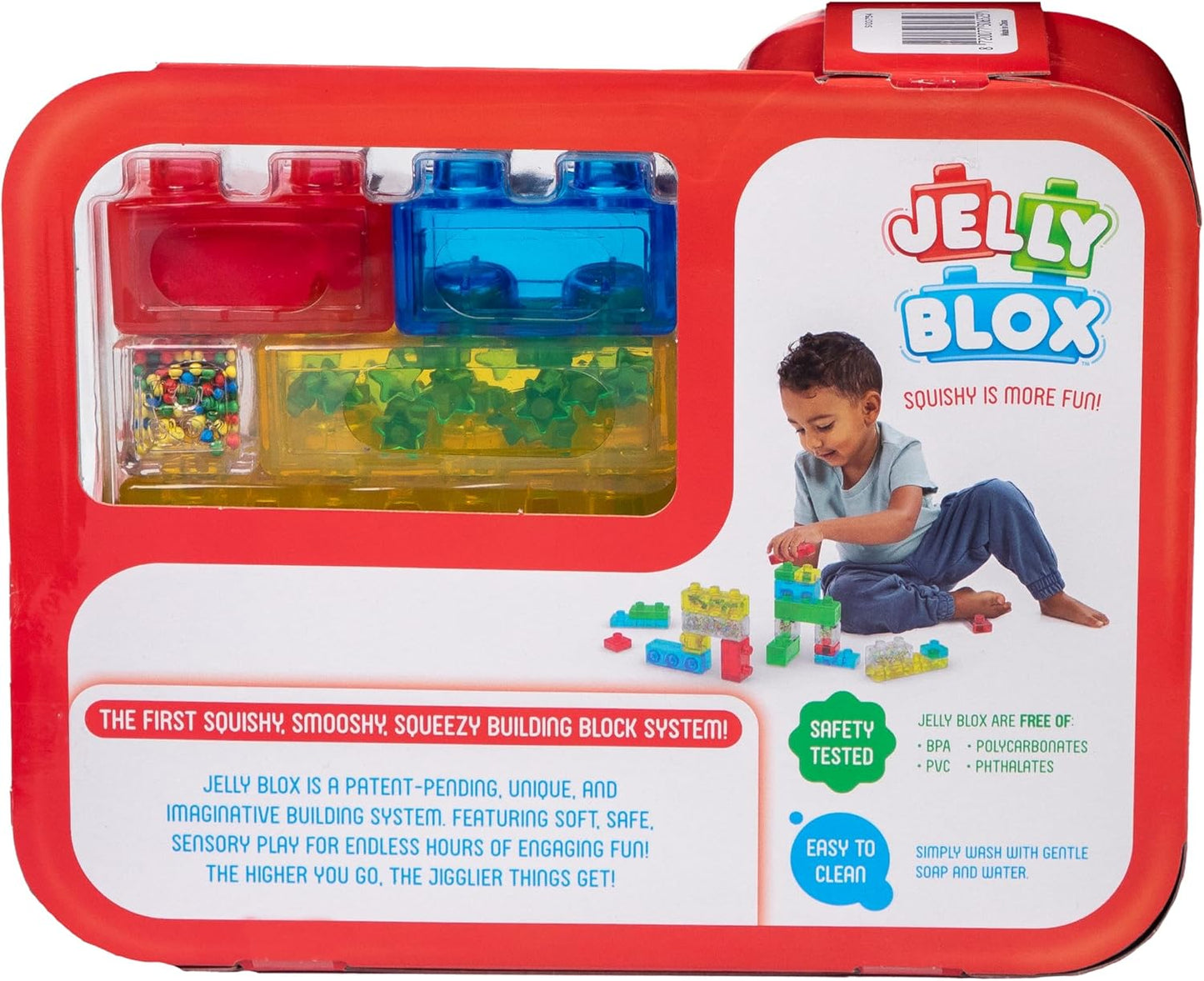 Jelly Blox Creative Kit - 20 Sensory Building Blocks for Toddlers & Preschoolers, Squishy, Stretchy, Safe, Fun & Developmental Play, Ages 2+