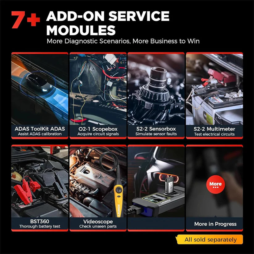 LAUNCH X431 PRO Dyno + Smartlink HD LITE all in one 12V + 24V car and truck tester with 8 inch tablet