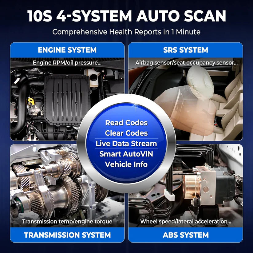 LAUNCH CRP129X V2.0, 12 Reset Services, Scan Tool for ABS, SRS, AT, Engine, FCA AutoAuth