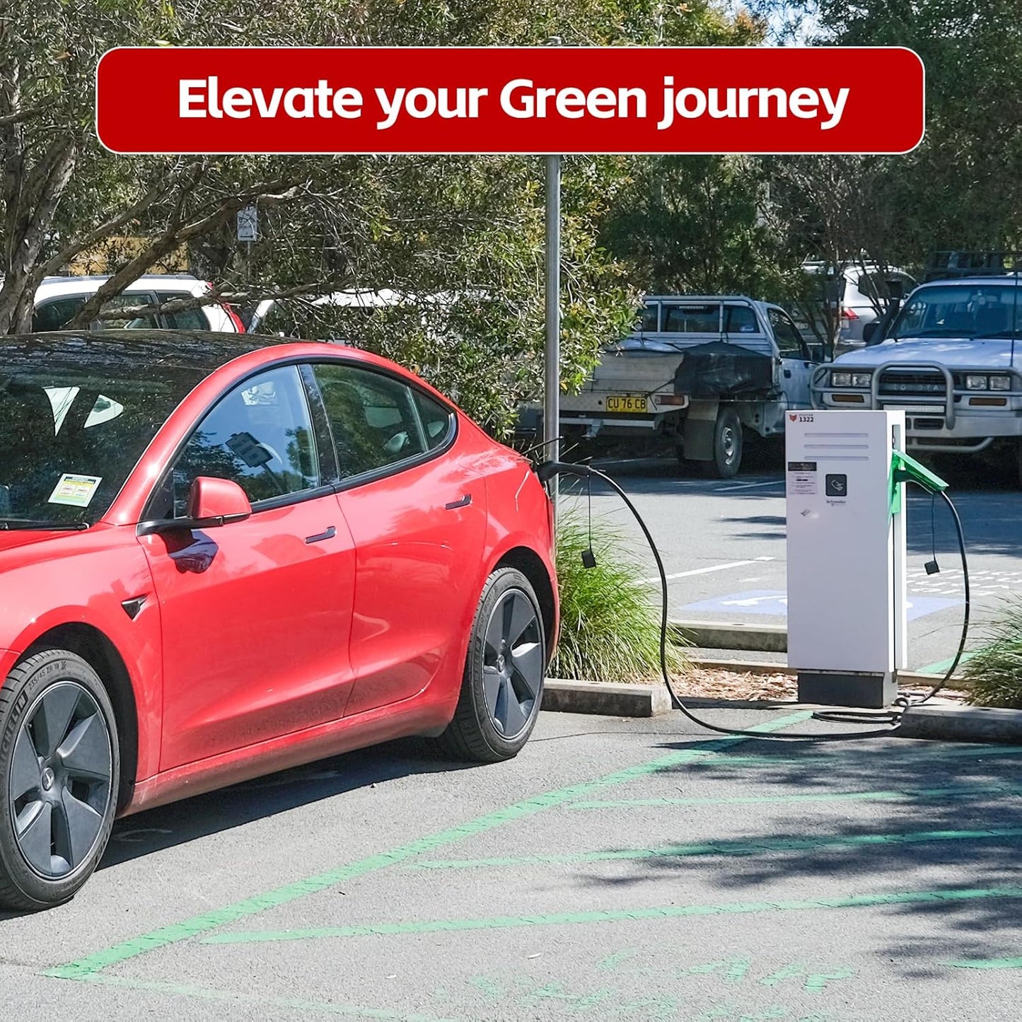 Type 2 to Type 2 EV Charging Cable 22kW 32A - 3 Phase | 480V | RCM Certified 5m TPU Cable Compatible with Tesla/BYD/BMW/MG/KIA Electric Vehicle Car Charging Cable