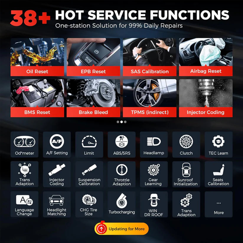 LAUNCH X431 PRO Dyno + Smartlink HD LITE all in one 12V + 24V car and truck tester with 8 inch tablet