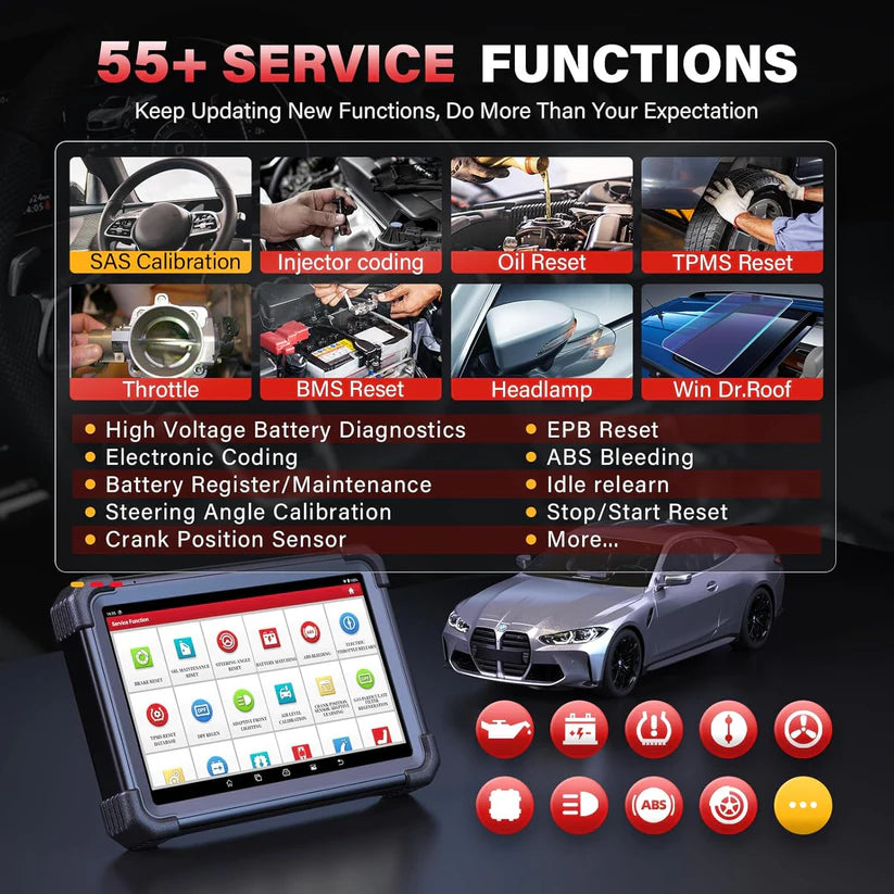 LAUNCH X431 PRO3 APEX OBD2 scanner, wireless diagnostic tool with DBScar VII, online coding, CANFD DoIP, 55+ services, AutoAuth FCA SGW